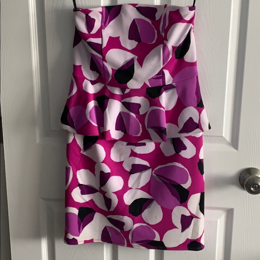 Floral Strapless Dress